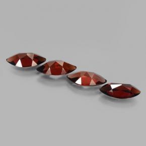 Pyrope Garnet Gemstones in 12 x 6 mm (calibrated) Size for Sale, Pyrope Garnet Stones in Dark Red Color