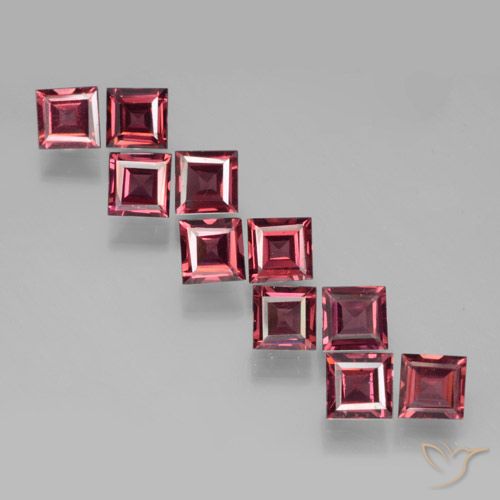 3.83ctw Natural Deep Red Pyrope Garnet, Square, VVS-VS