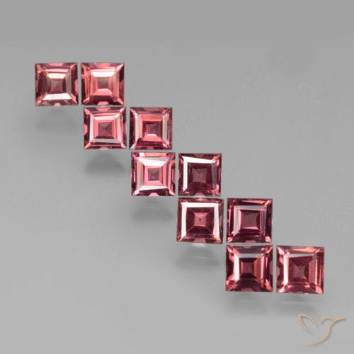 3.82ctw Natural Deep Red Pyrope Garnet, Square, VS