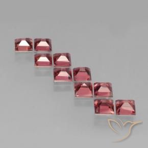 Pyrope Garnet Gemstones in 4 x 4 mm (calibrated) Size for Sale, Pyrope Garnet Stones in Deep Red Color