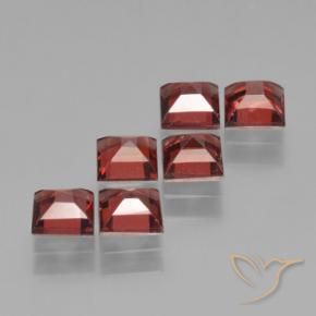 Pyrope Garnet Gemstones in 4 x 4 mm (calibrated) Size for Sale, Pyrope Garnet Stones in Scarlet Red Color