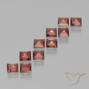 Pyrope Garnet Gemstones in 4 x 4 mm (calibrated) Size for Sale, Pyrope Garnet Stones in Berry Red Color