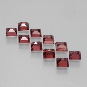 Pyrope Garnet Gemstones in 4 x 4 mm (calibrated) Size for Sale, Pyrope Garnet Stones in Deep Red Color