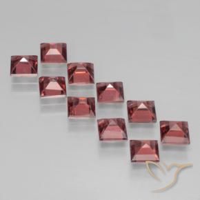 Pyrope Garnet Gemstones in 4 x 4 mm (calibrated) Size for Sale, Pyrope Garnet Stones in Deep Red Color