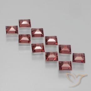 Pyrope Garnet Gemstones in 4 x 4 mm (calibrated) Size for Sale, Pyrope Garnet Stones in Deep Rose Red Color