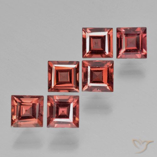 2.68ctw Natural Scarlet Red Pyrope Garnet, Square, VS