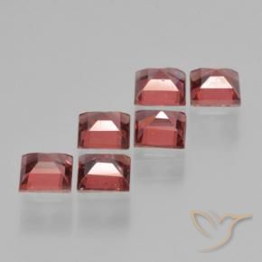 Pyrope Garnet Gemstones in 4.2 x 4.2 mm Size for Sale, Pyrope Garnet Stones in Deep Red Color