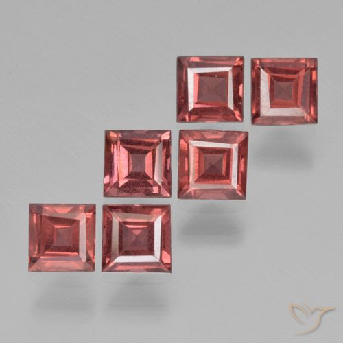 2.72 ct Square Cut Pyrope Garnet, 4.1 x 4.1 mm From Mozambique, Photo A