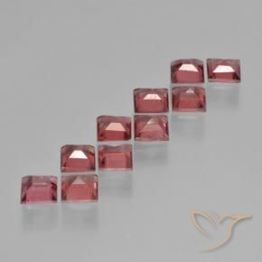 Pyrope Garnet Gemstones in 4 x 4 mm (calibrated) Size for Sale, Pyrope Garnet Stones in Deep Wine Red Color