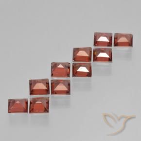 Pyrope Garnet Gemstones in 4 x 4 mm (calibrated) Size for Sale, Pyrope Garnet Stones in Bright Red Color