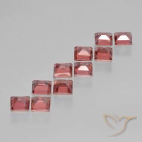 Pyrope Garnet Gemstones in 3.8 x 3.8 mm Size for Sale, Pyrope Garnet Stones in Light Red Color