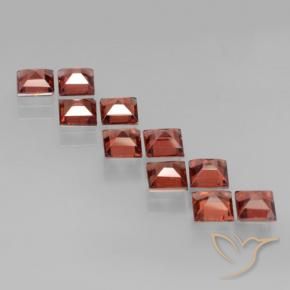 Pyrope Garnet Gemstones in 4.2 x 4.1 mm Size for Sale, Pyrope Garnet Stones in Brick Red Color
