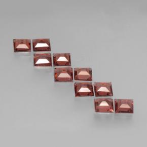 Pyrope Garnet Gemstones in 3.9 x 3.9 mm Size for Sale, Pyrope Garnet Stones in Deep Brick Red Color