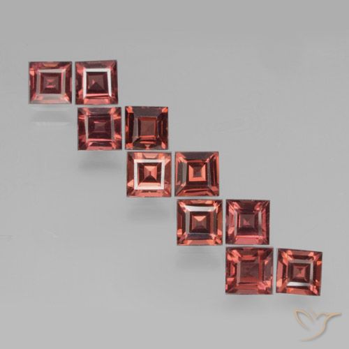 4.03ctw Natural Scarlet Red Pyrope Garnet, Square, VS