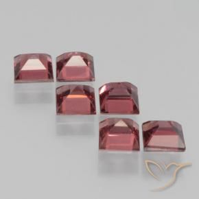 Pyrope Garnet Gemstones in 4 x 4 mm (calibrated) Size for Sale, Pyrope Garnet Stones in Medium Red Color
