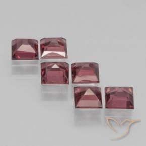 Pyrope Garnet Gemstones in 4 x 4 mm (calibrated) Size for Sale, Pyrope Garnet Stones in Deep Red Color