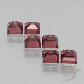 Pyrope Garnet Gemstones in 4 x 4 mm (calibrated) Size for Sale, Pyrope Garnet Stones in Merlot Red Color