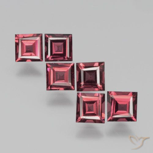 2.18ctw Natural Merlot Red Pyrope Garnet, Square, VS