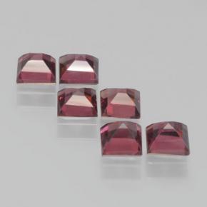 Pyrope Garnet Gemstones in 4 x 4 mm (calibrated) Size for Sale, Pyrope Garnet Stones in Purple-Red Color
