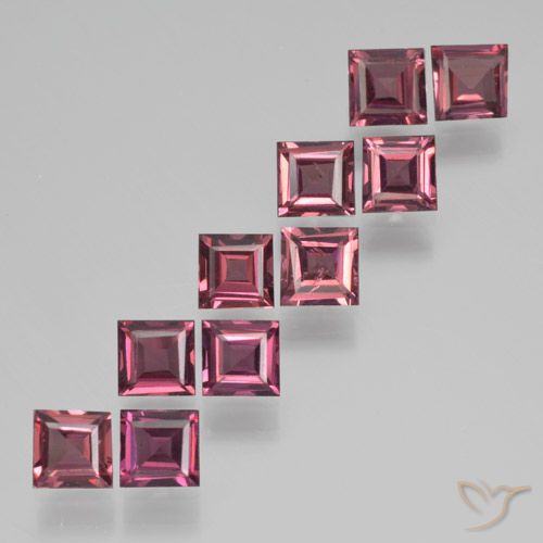 3.54ctw Natural Dark Red Pyrope Garnet, Square, VS
