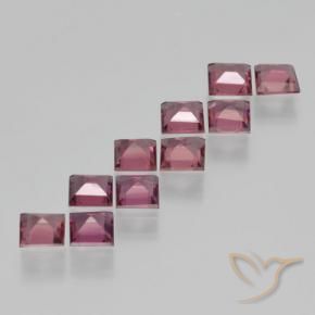 Pyrope Garnet Gemstones in 4 x 4 mm (calibrated) Size for Sale, Pyrope Garnet Stones in Dark Red Color