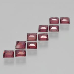 Pyrope Garnet Gemstones in 4 x 4 mm (calibrated) Size for Sale, Pyrope Garnet Stones in Deep Red Color
