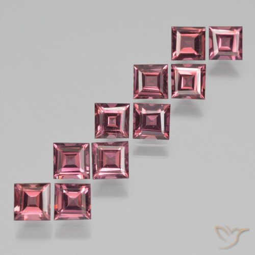3.87ctw Natural Dark Red Pyrope Garnet, Square, VS