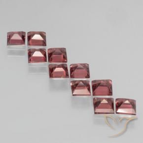 Pyrope Garnet Gemstones in 4 x 4 mm (calibrated) Size for Sale, Pyrope Garnet Stones in Scarlet Red Color