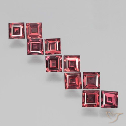 4.42ctw Natural Scarlet Red Pyrope Garnet, Square, VS