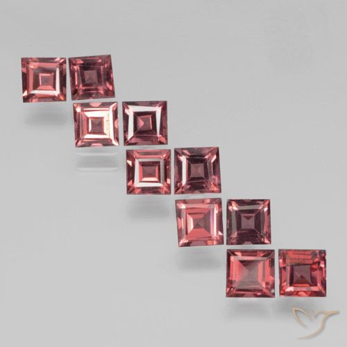 4.34ctw Natural Dark Red Pyrope Garnet, Square, VS