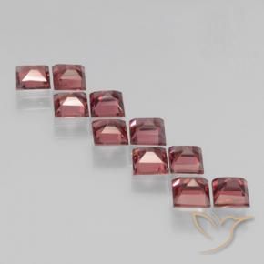 Pyrope Garnet Gemstones in 4 x 4 mm (calibrated) Size for Sale, Pyrope Garnet Stones in Dark Red Color