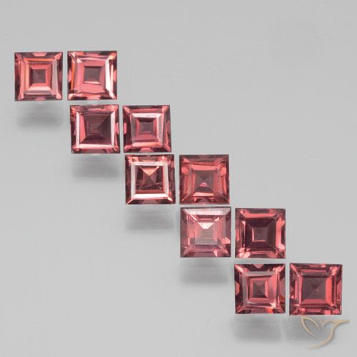 3.92ctw Natural Deep Red Pyrope Garnet, Square, VS