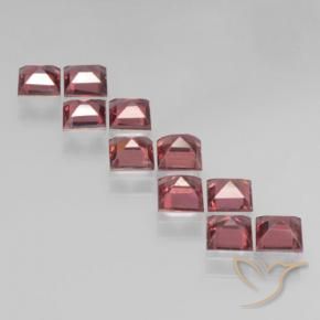 Pyrope Garnet Gemstones in 4 x 4 mm (calibrated) Size for Sale, Pyrope Garnet Stones in Deep Red Color