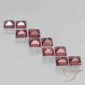 Pyrope Garnet Gemstones in 4 x 4 mm (calibrated) Size for Sale, Pyrope Garnet Stones in Merlot Red Color