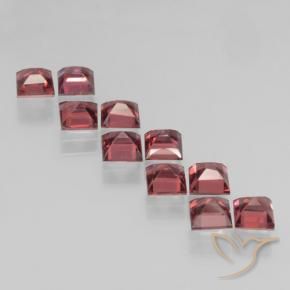 Pyrope Garnet Gemstones in 3.8 x 3.8 mm Size for Sale, Pyrope Garnet Stones in Scarlet Red Color
