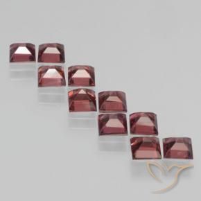 Pyrope Garnet Gemstones in 4 x 4 mm (calibrated) Size for Sale, Pyrope Garnet Stones in Crimson Red Color