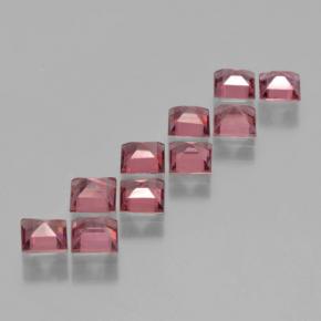 Pyrope Garnet Gemstones in 4 x 4 mm (calibrated) Size for Sale, Pyrope Garnet Stones in Raspberry Red Tone Color
