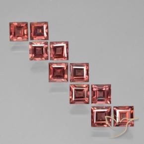 4.52 ctw Red Pyrope Garnet Stones, Natural Pyrope Garnet in Square Step-Cut Shape for Sale
