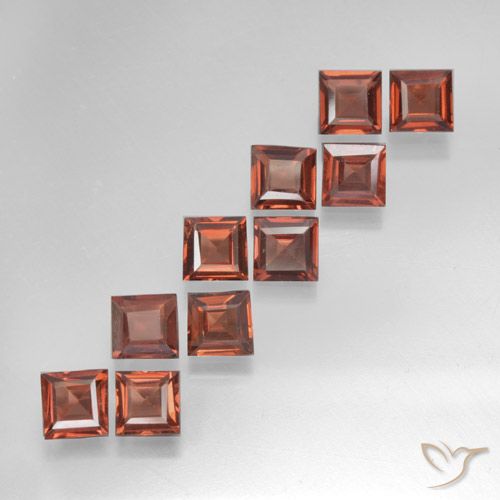 3.47ctw Natural Medium Red Pyrope Garnet, Square, VS