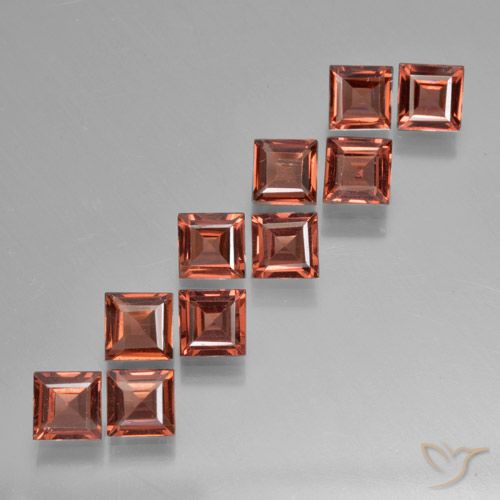 3.76ctw Natural Deep Crimson Red Pyrope Garnet, Square, VS