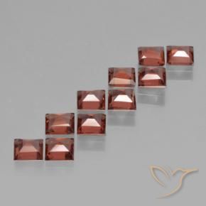 Pyrope Garnet Gemstones in 4 x 4 mm (calibrated) Size for Sale, Pyrope Garnet Stones in Deep Crimson Red Color