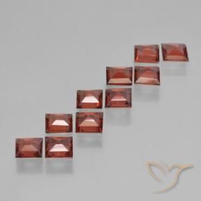 Pyrope Garnet Gemstones in 4 x 4 mm (calibrated) Size for Sale, Pyrope Garnet Stones in Deep Rose Red Color