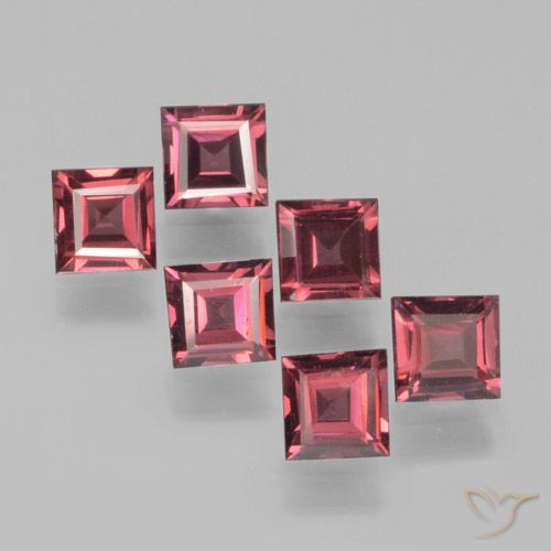 2.34ctw Natural Deep Red Pyrope Garnet, Square, VS