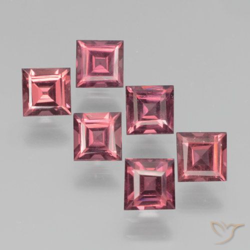 2.69ctw Natural Deep Red Pyrope Garnet, Square, VS