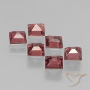 Pyrope Garnet Gemstones in 4 x 4 mm (calibrated) Size for Sale, Pyrope Garnet Stones in Medium Red Color