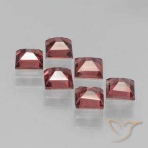 Pyrope Garnet Gemstones in 4 x 4 mm (calibrated) Size for Sale, Pyrope Garnet Stones in Pinkish Red Color