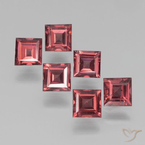 2.55ctw Natural Scarlet Red Pyrope Garnet, Square, VS