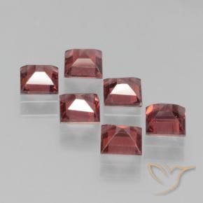 Pyrope Garnet Gemstones in 4 x 4 mm (calibrated) Size for Sale, Pyrope Garnet Stones in Scarlet Red Color