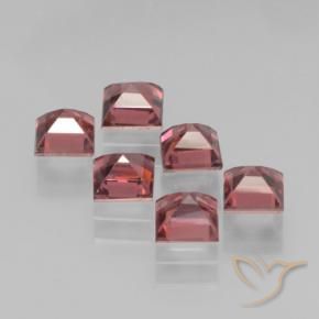 Pyrope Garnet Gemstones in 4 x 4 mm (calibrated) Size for Sale, Pyrope Garnet Stones in Medium Red Color