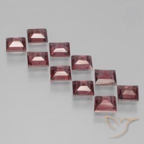 Pyrope Garnet Gemstones in 4 x 4 mm (calibrated) Size for Sale, Pyrope Garnet Stones in Deep Red Color
